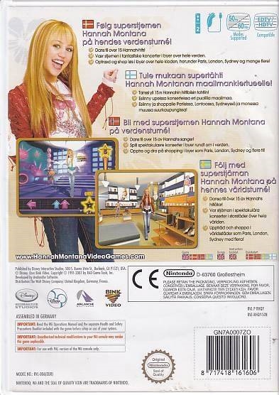 Hannah Montana Spotlight World Tour - Nintendo Wii (B Grade) (Genbrug)